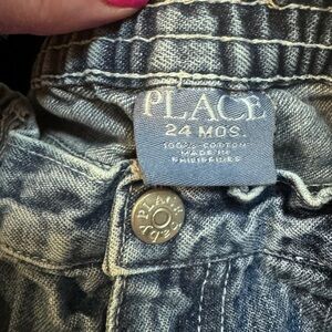 Childrens Place Blue Jeans With Adjustable Waist 24 months